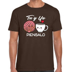 Playera San Valentin Tu y Yo Piensalo Pan y Café #0003080