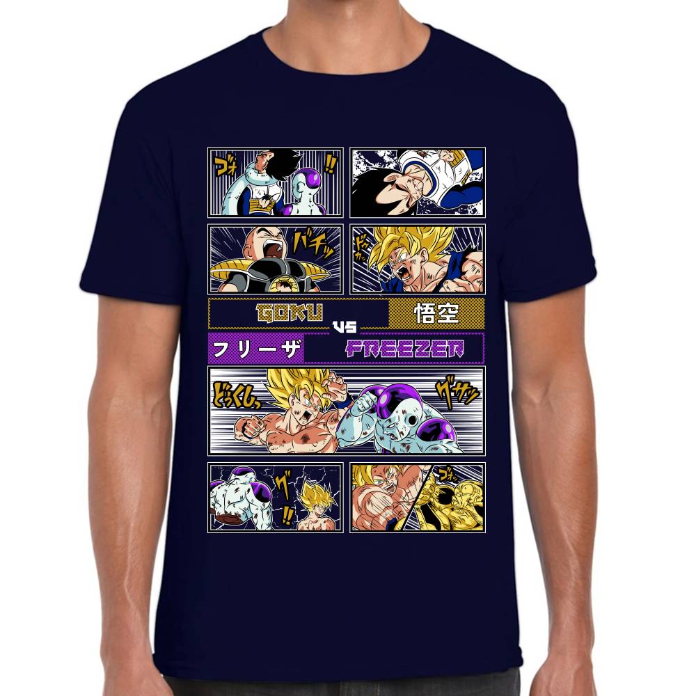 Playera Goku Vs Freezer Dragon Ball Z #0003081