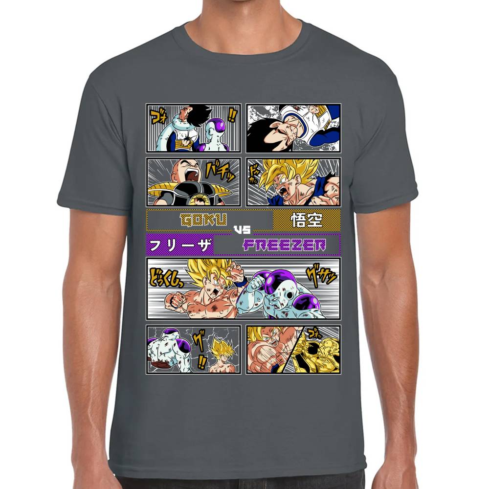 Playera Goku Vs Freezer Dragon Ball Z #0003081