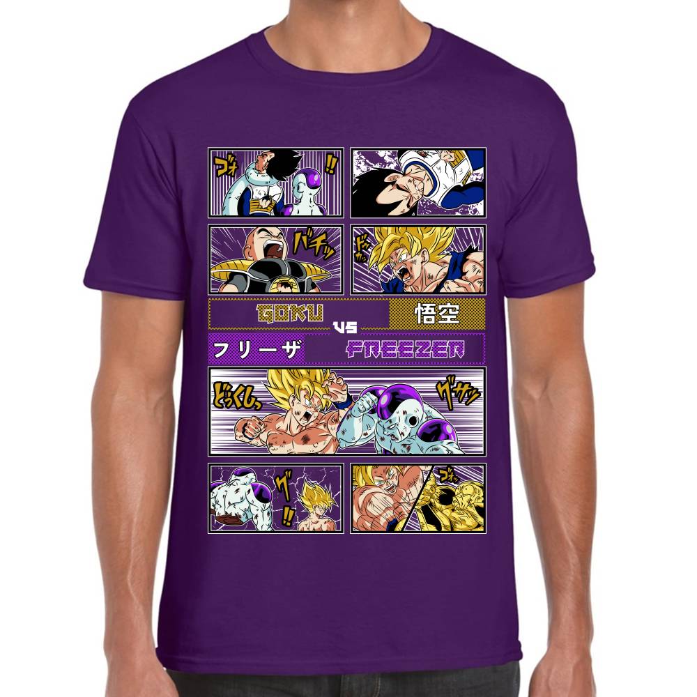 Playera Goku Vs Freezer Dragon Ball Z #0003081