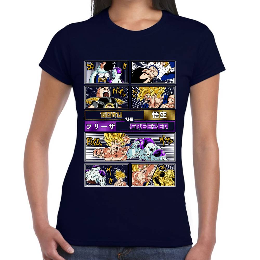 Playera Goku Vs Freezer Dragon Ball Z #0003081