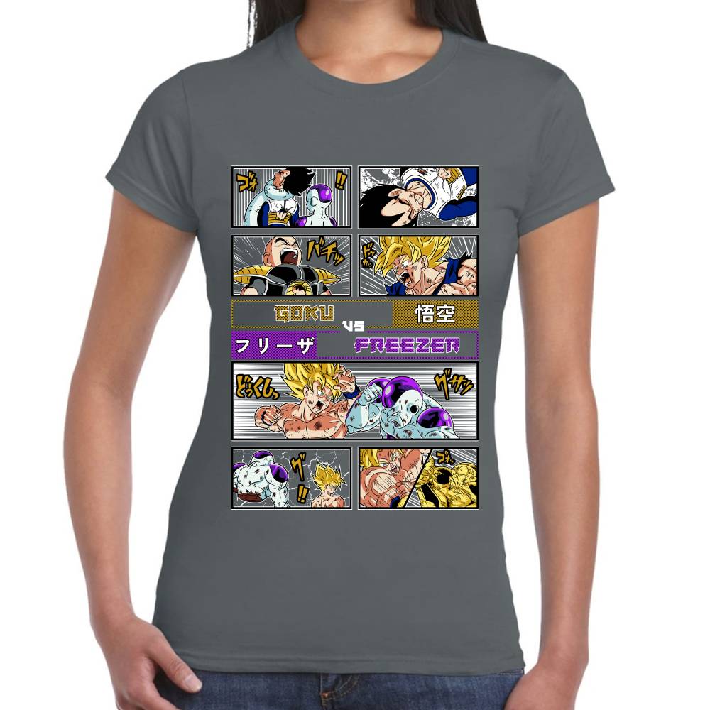 Playera Goku Vs Freezer Dragon Ball Z #0003081