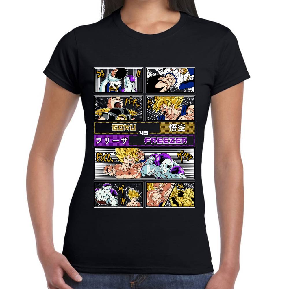 Playera Goku Vs Freezer Dragon Ball Z #0003081