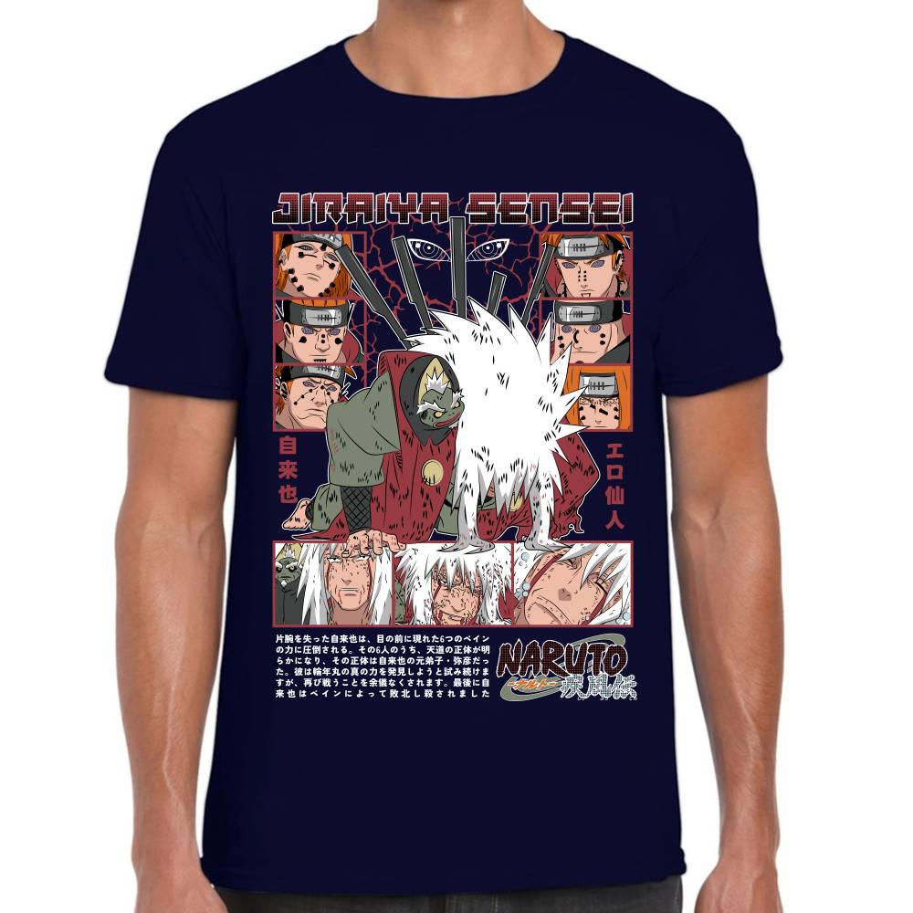 Playera Jiraiya Naruto Algodón Premium #0003082