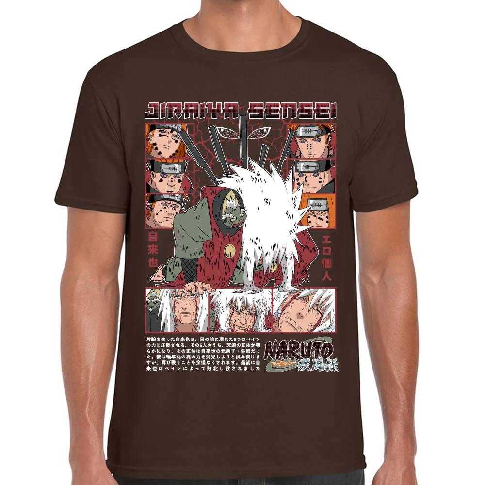 Playera Jiraiya Naruto Algodón Premium #0003082