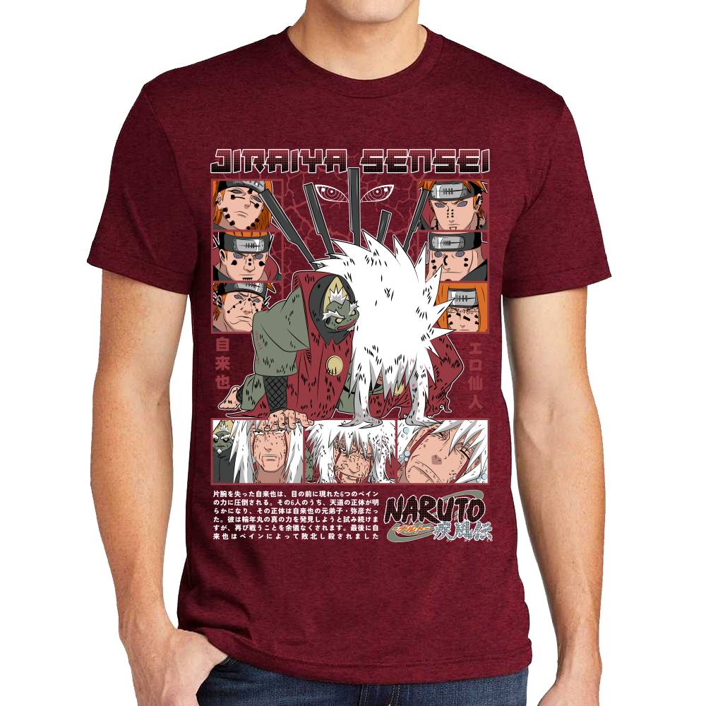 Playera Jiraiya Naruto Algodón Premium #0003082