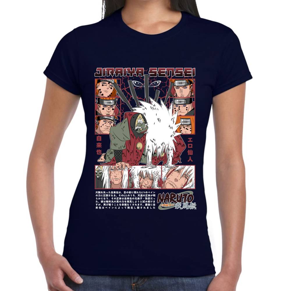 Playera Jiraiya Naruto Algodón Premium #0003082