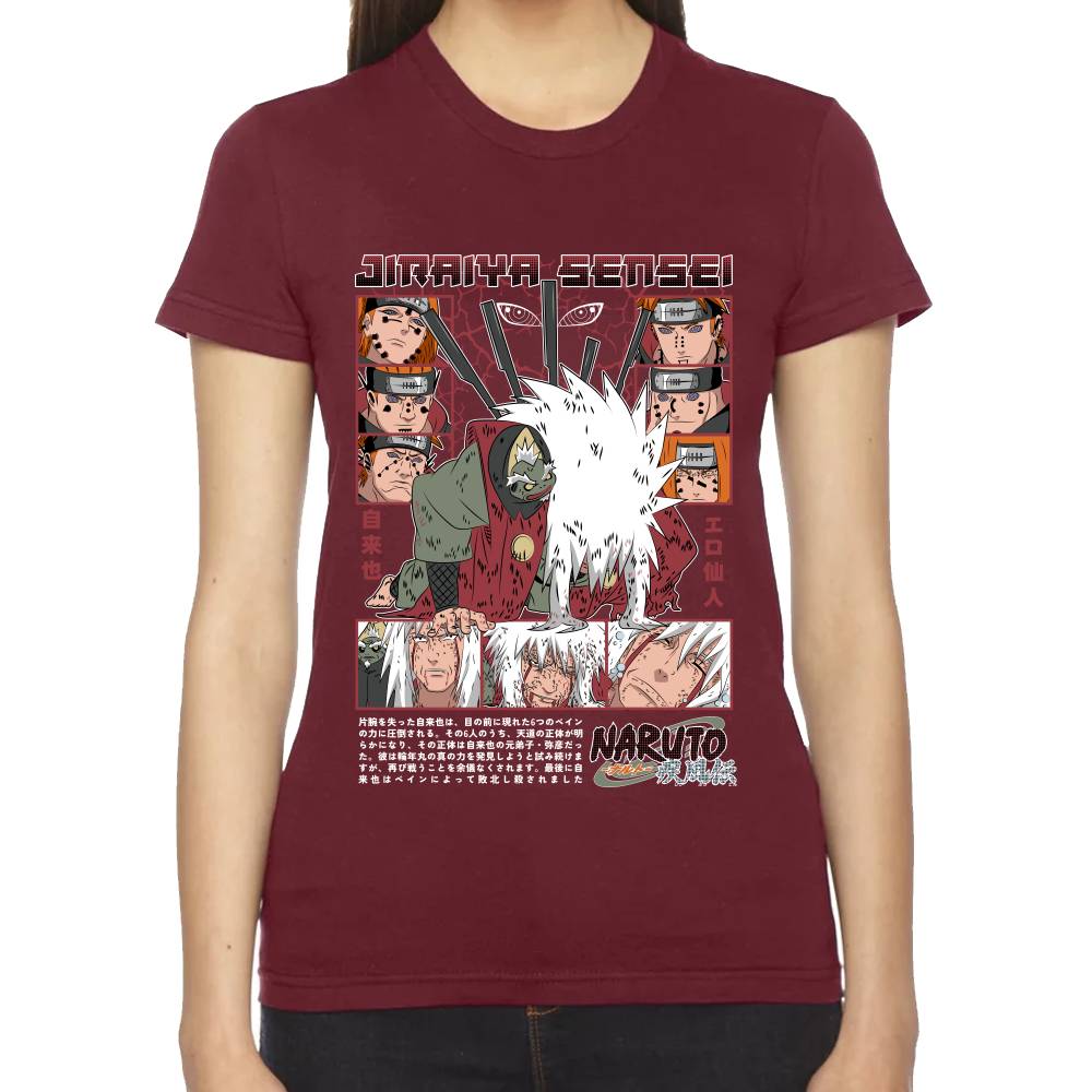 Playera Jiraiya Naruto Algodón Premium #0003082
