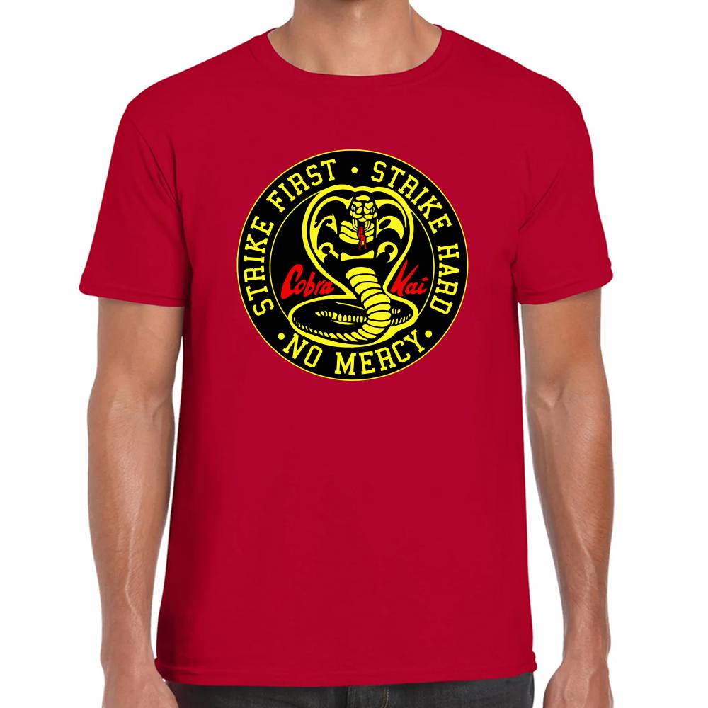 Playera Cobra Kai No Mercy Algodón Premium #0003086