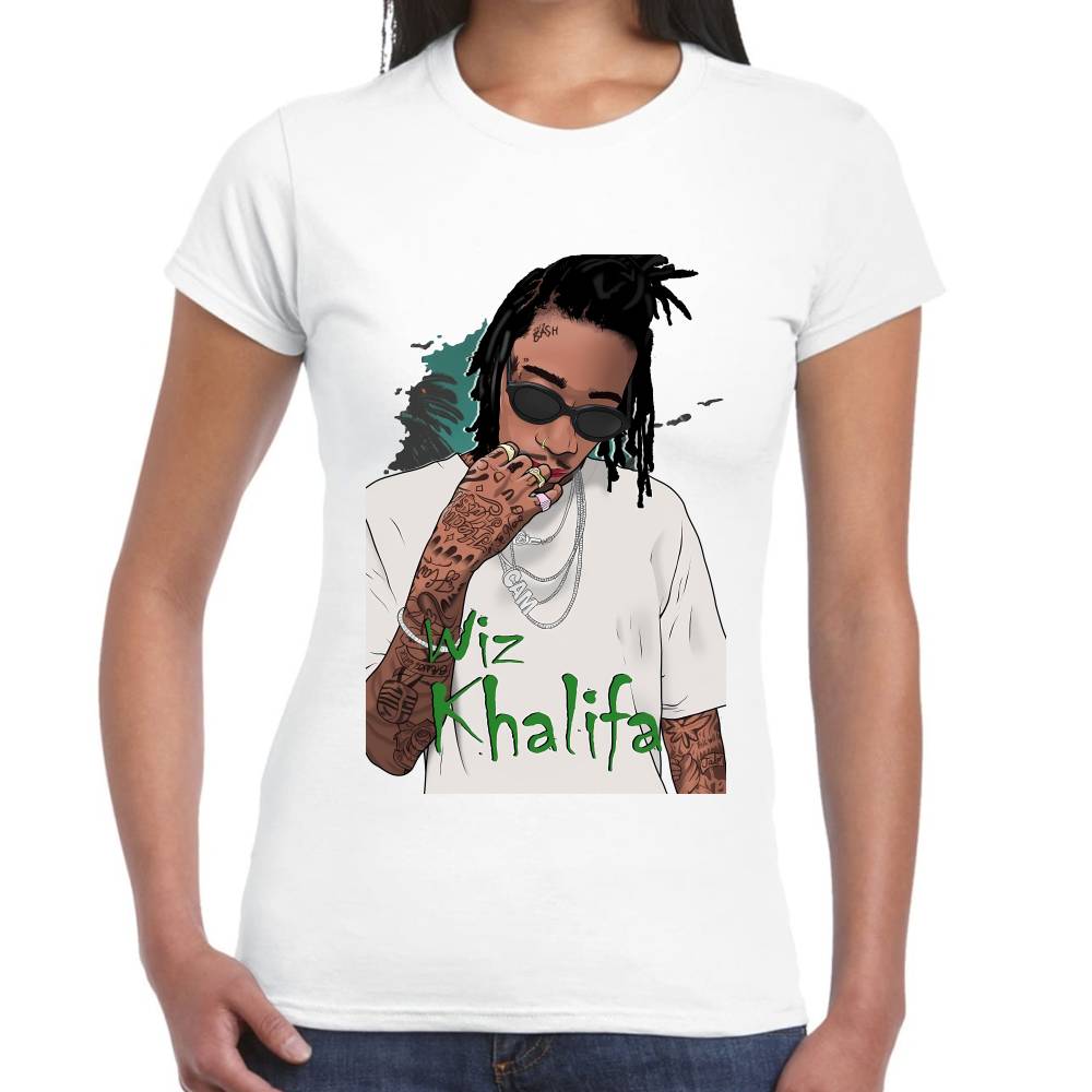 Playera Wiz Khalifa Algodón Premium #0003099 Imagen secundaria del producto