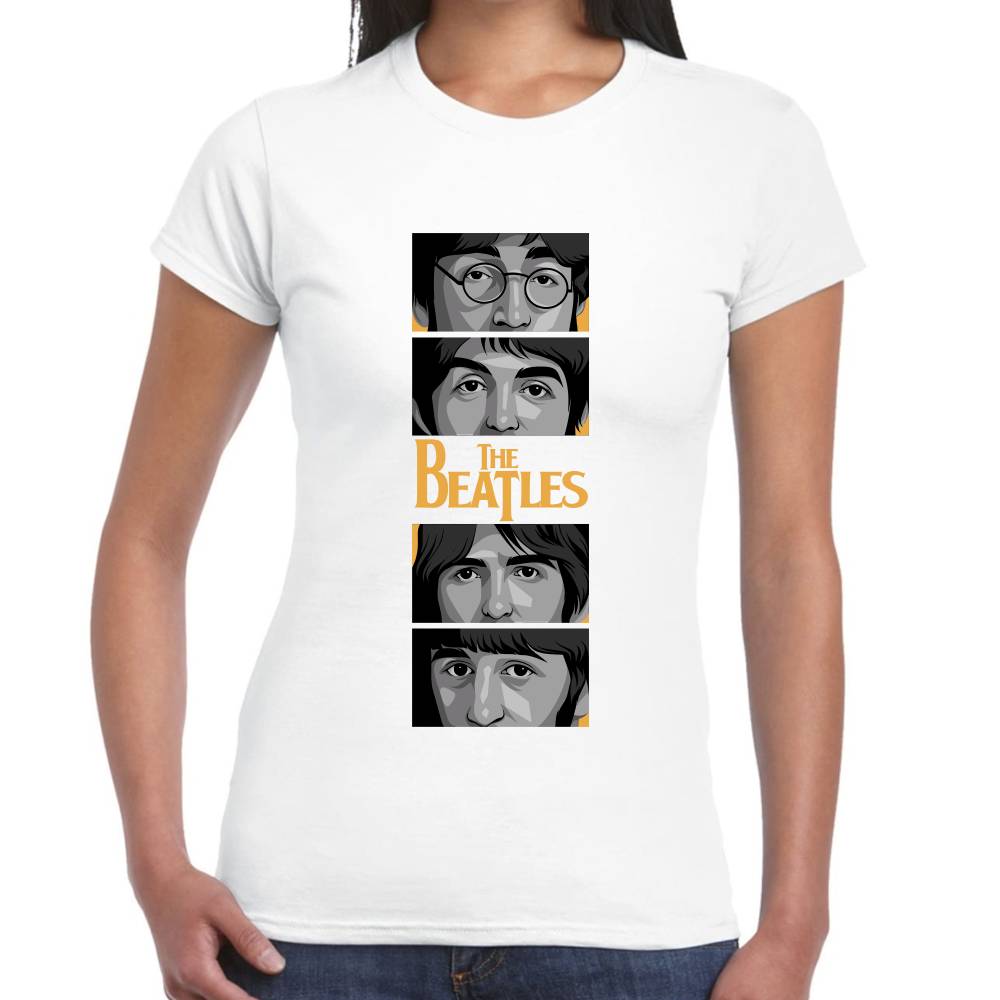 Playera The Beatles Algodón Premium #0003107
