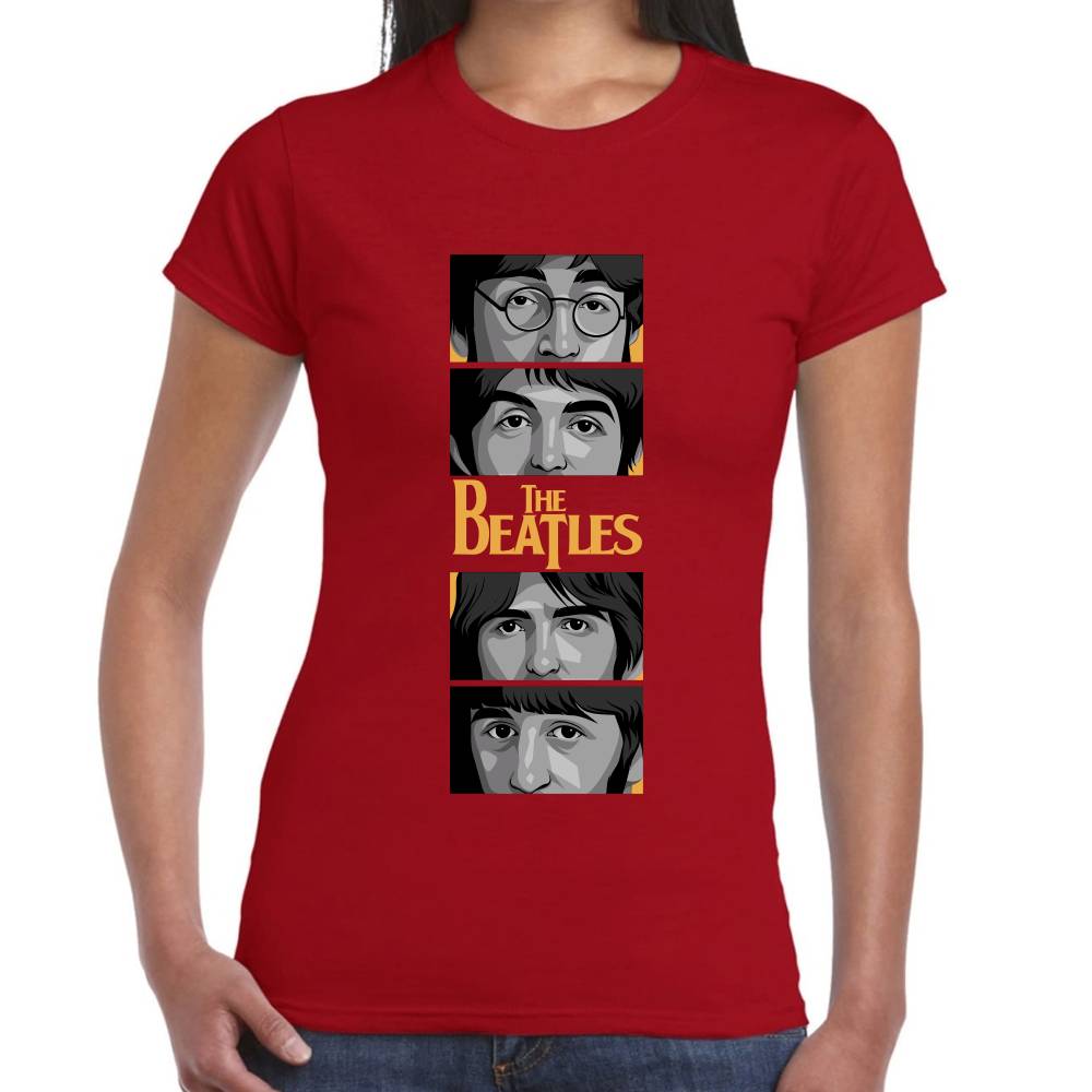 Playera The Beatles Algodón Premium #0003107