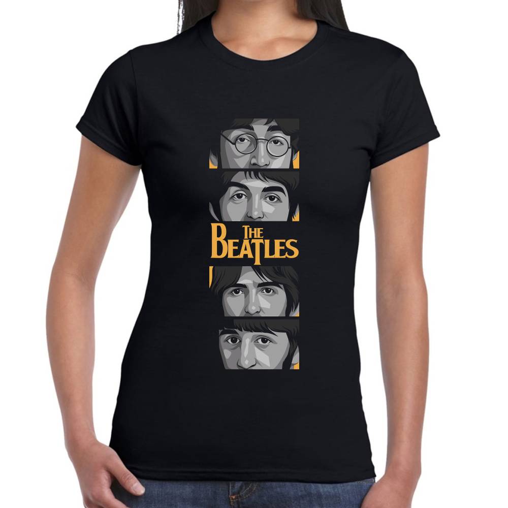 Playera The Beatles Algodón Premium #0003107 Imagen secundaria del producto
