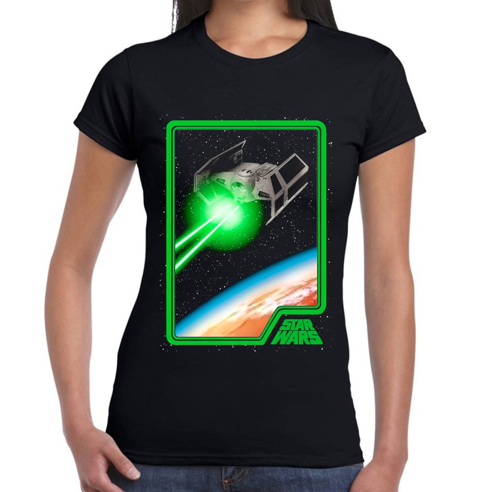 Playera Caza Tie Star Wars Algodón Premium #0003111 Imagen secundaria del producto