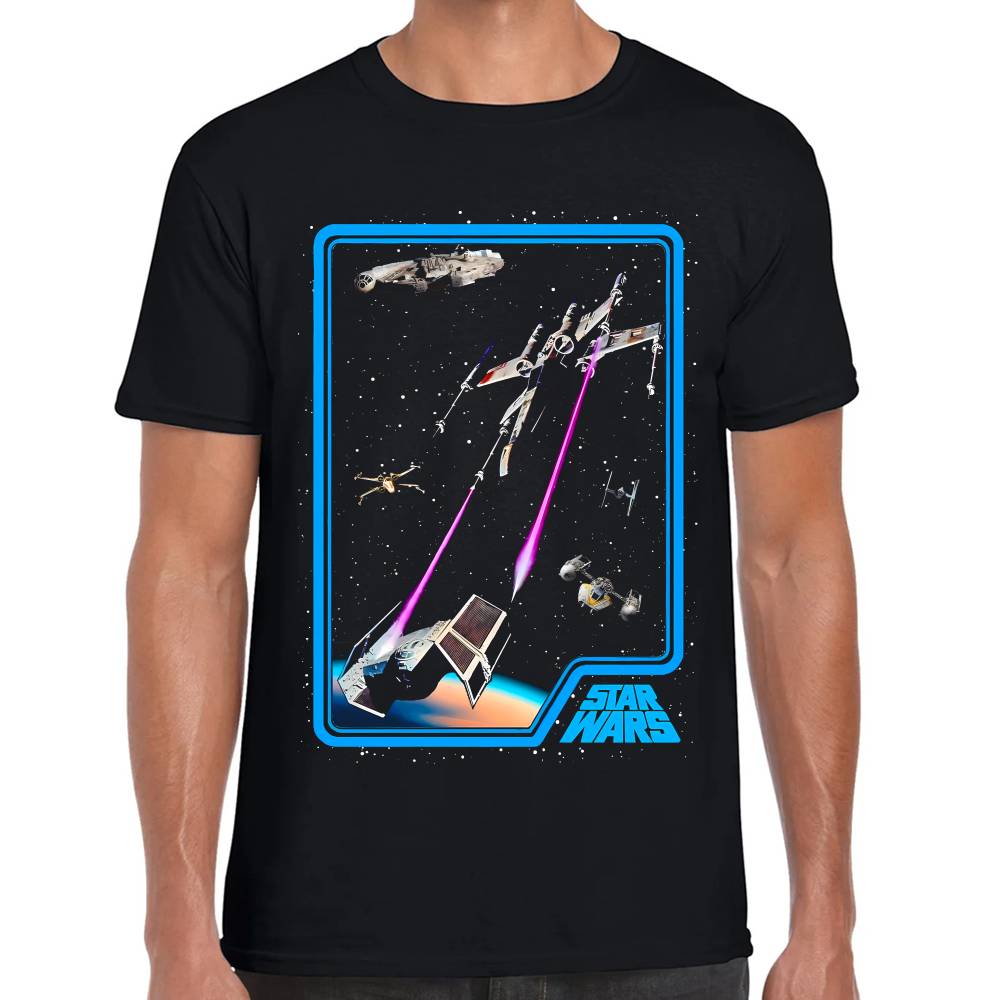 Playera Caza Tie, X-Wing y Y-Wing Star Wars Algodón Premium #0003114