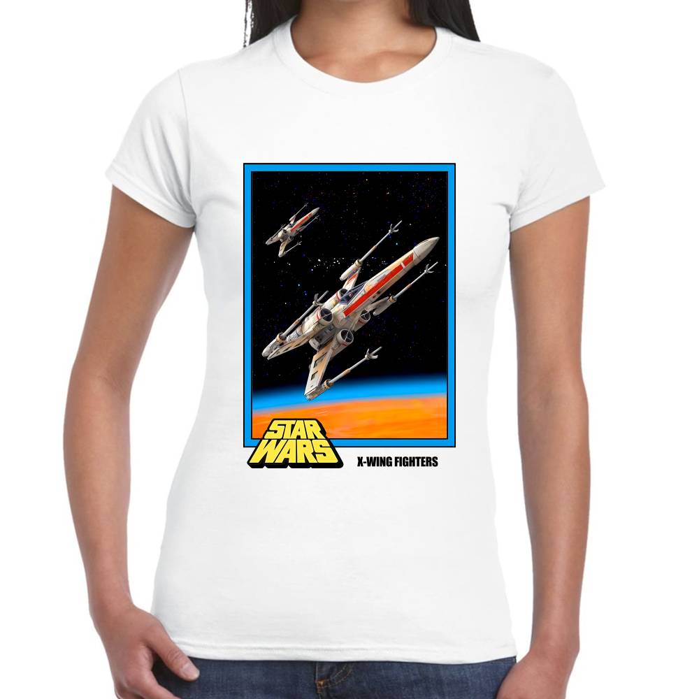 Playera X-Wing Fighters Star Wars Algodón Premium #0003116