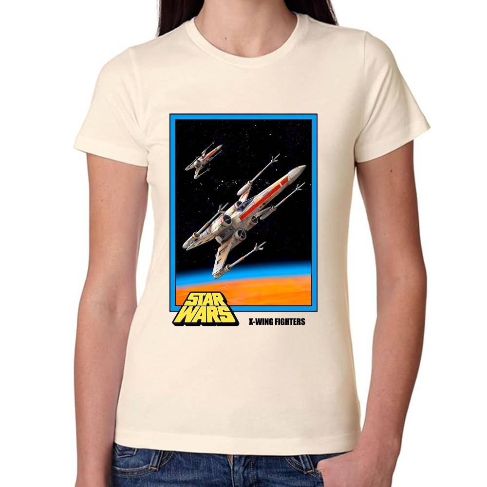 Playera X-Wing Fighters Star Wars Algodón Premium #0003116