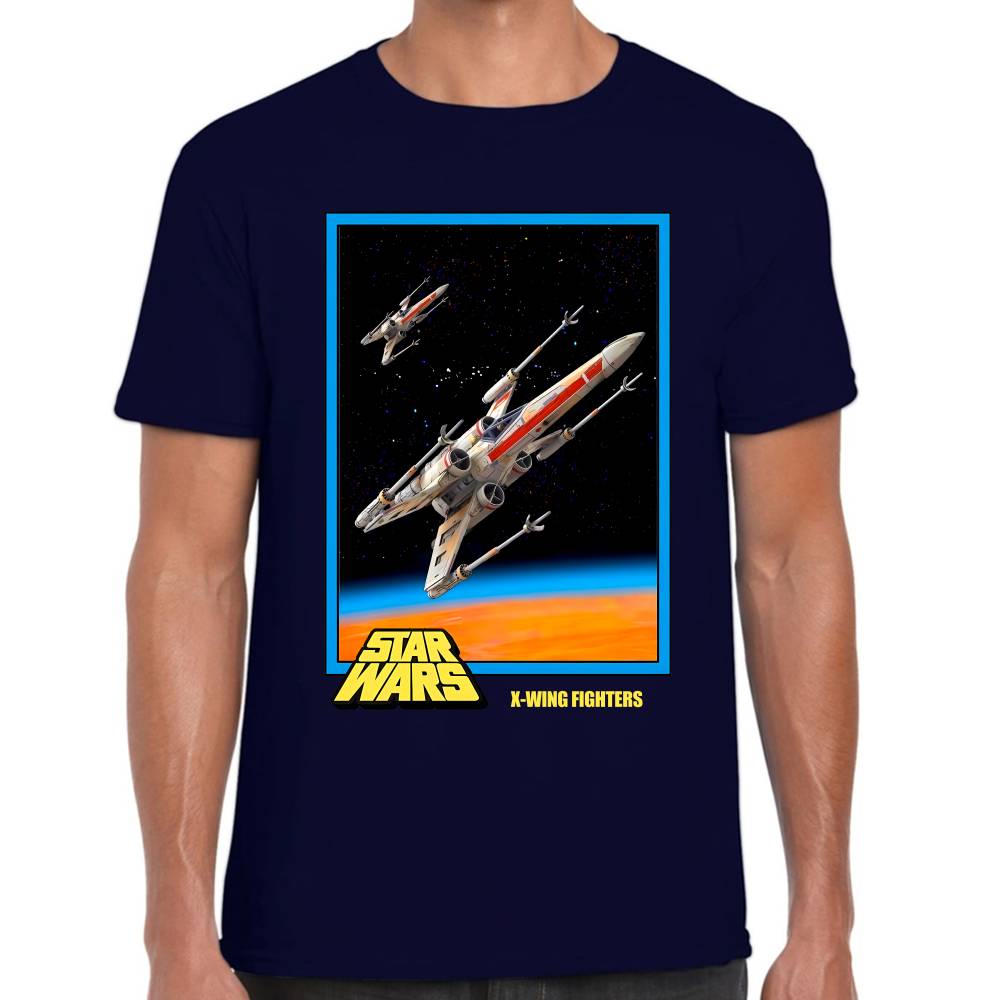 Playera X-Wing Fighters Star Wars Algodón Premium #0003116