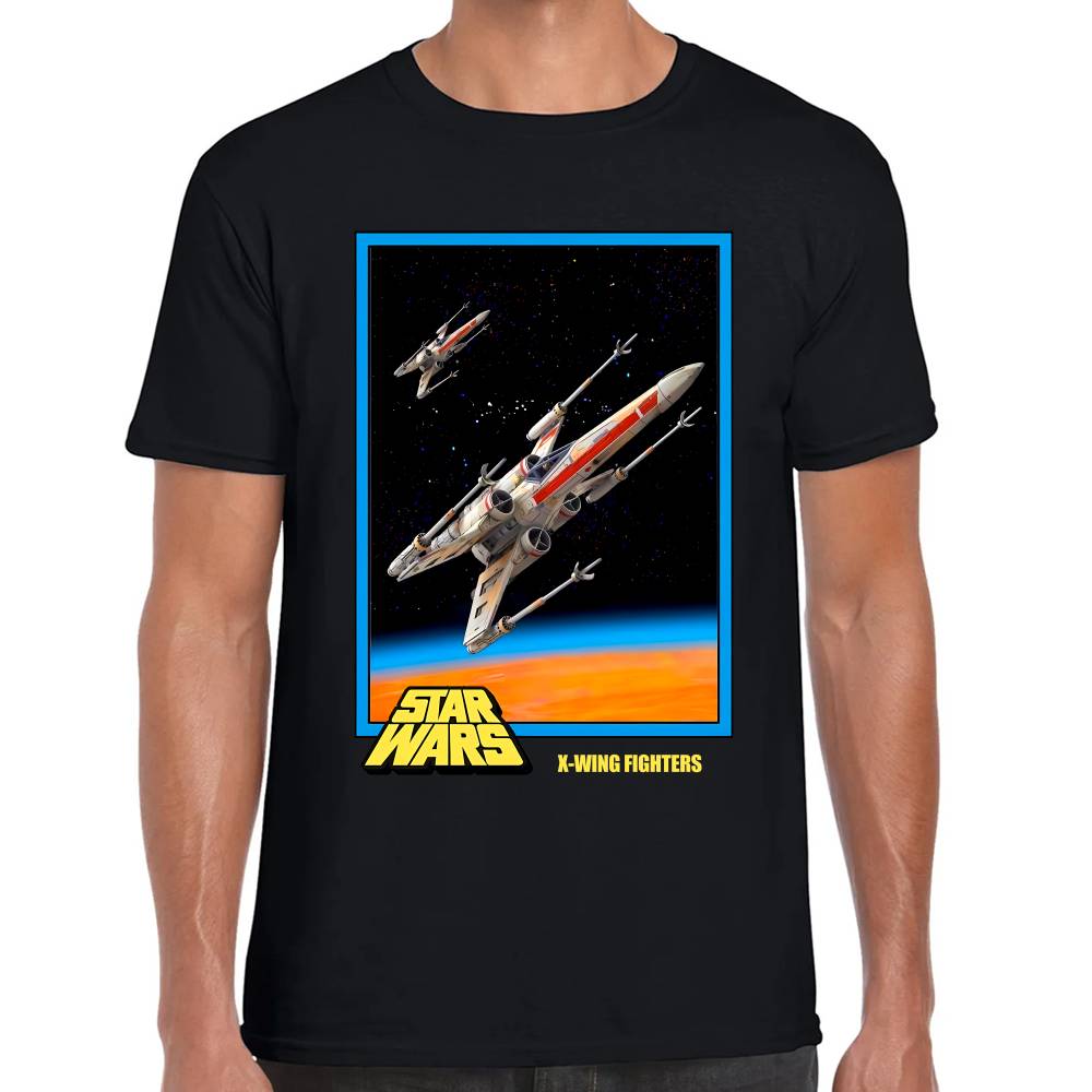 Playera X-Wing Fighters Star Wars Algodón Premium #0003116