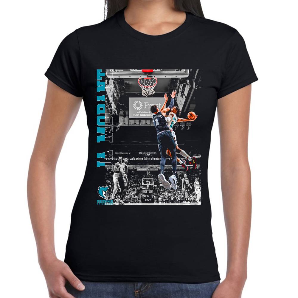 Playera Ja Moran vs Wembanyama NBA Algodón Premium #0003119