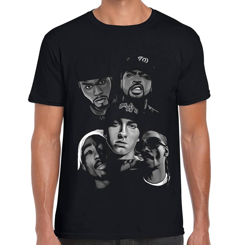 Playera Snoop Dogg Eminem Hip Hop Classic Algodón Premium #0003121 Imagen principal del producto