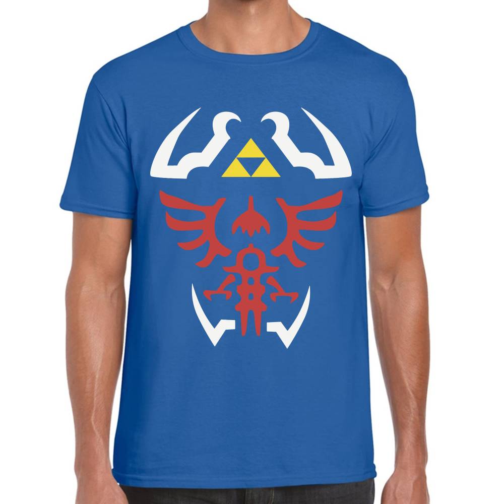 Playera Escudo Hyliano La Leyenda de Zelda Algodón Premium #0003126