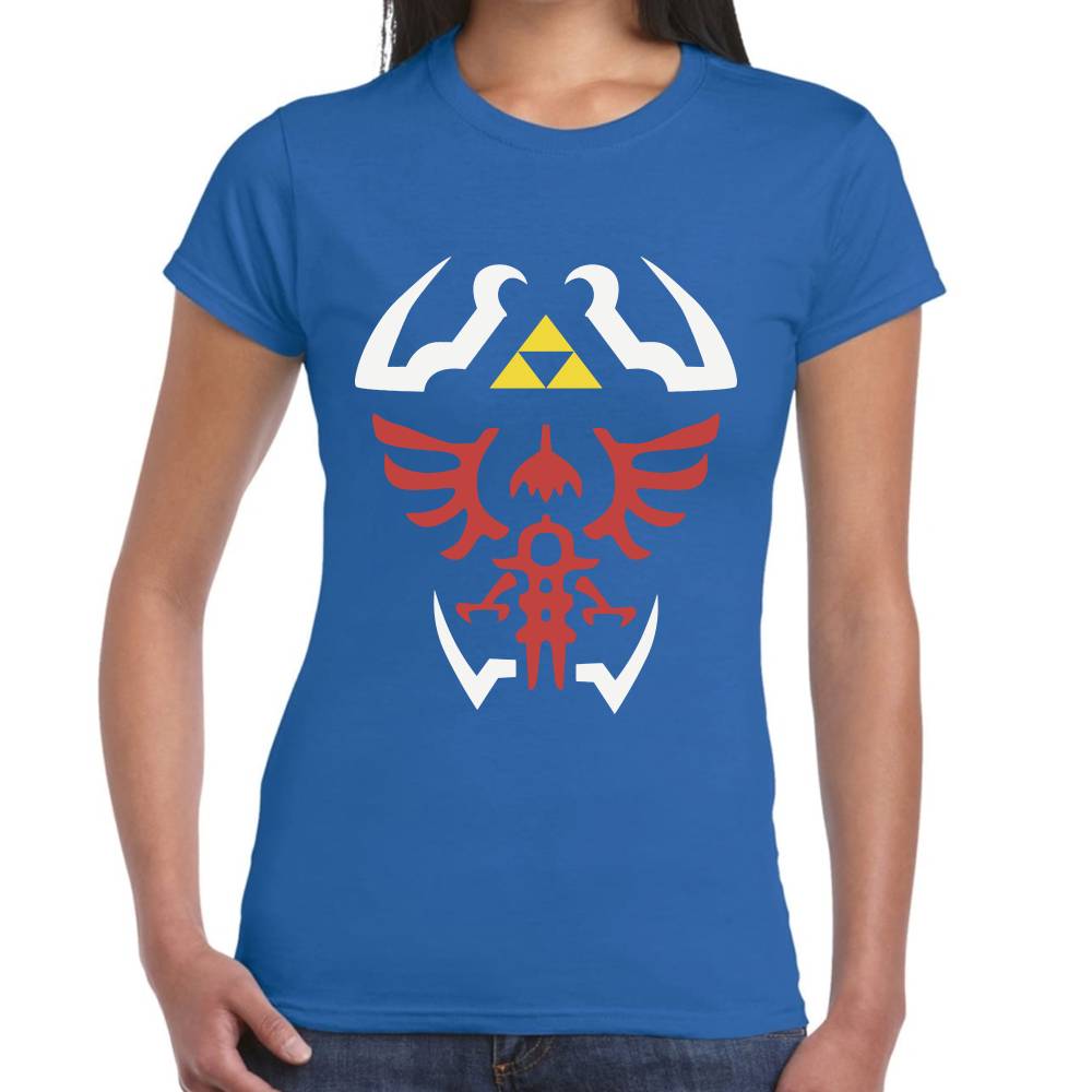Playera Escudo Hyliano La Leyenda de Zelda Algodón Premium #0003126 Imagen secundaria del producto