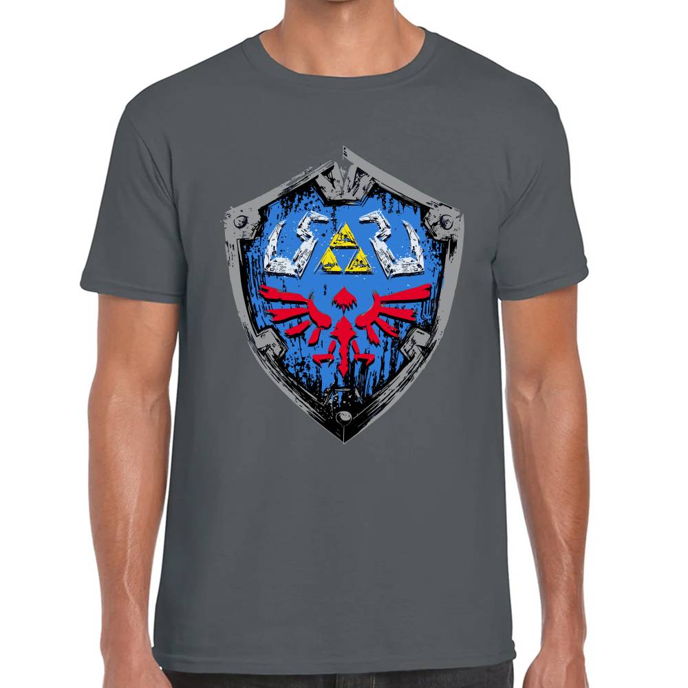 Playera Escudo Hyliano La Leyenda de Zelda Algodón Premium #0003127