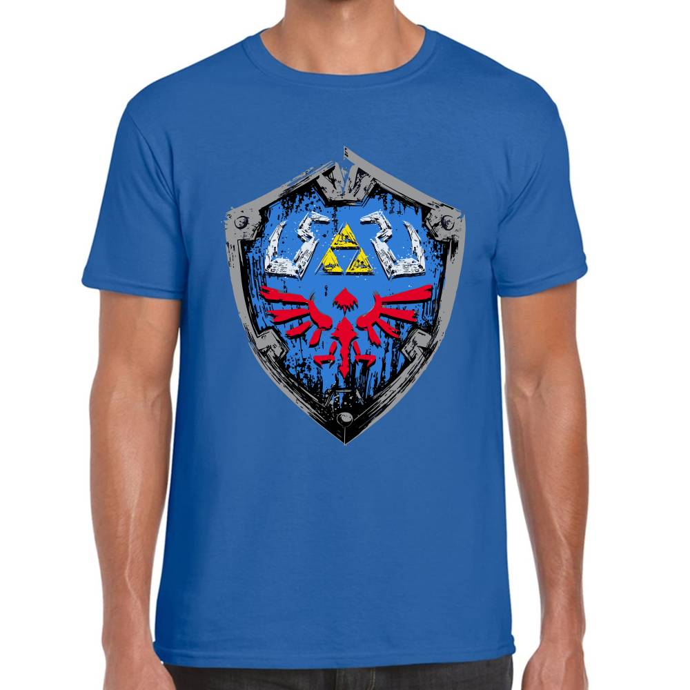 Playera Escudo Hyliano La Leyenda de Zelda Algodón Premium #0003127
