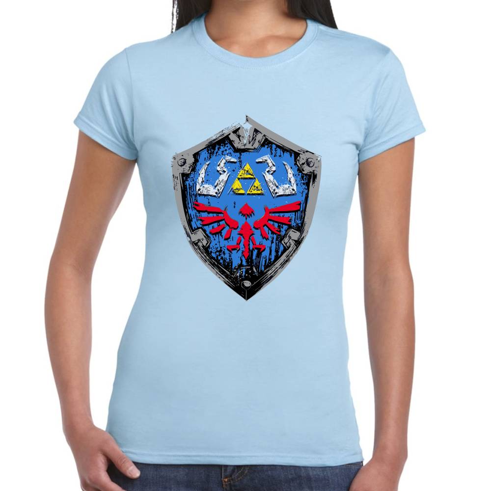 Playera Escudo Hyliano La Leyenda de Zelda Algodón Premium #0003127