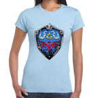 Playera Escudo Hyliano La Leyenda de Zelda Algodón Premium #0003127