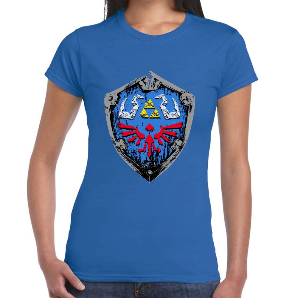 Playera Escudo Hyliano La Leyenda de Zelda Algodón Premium #0003127