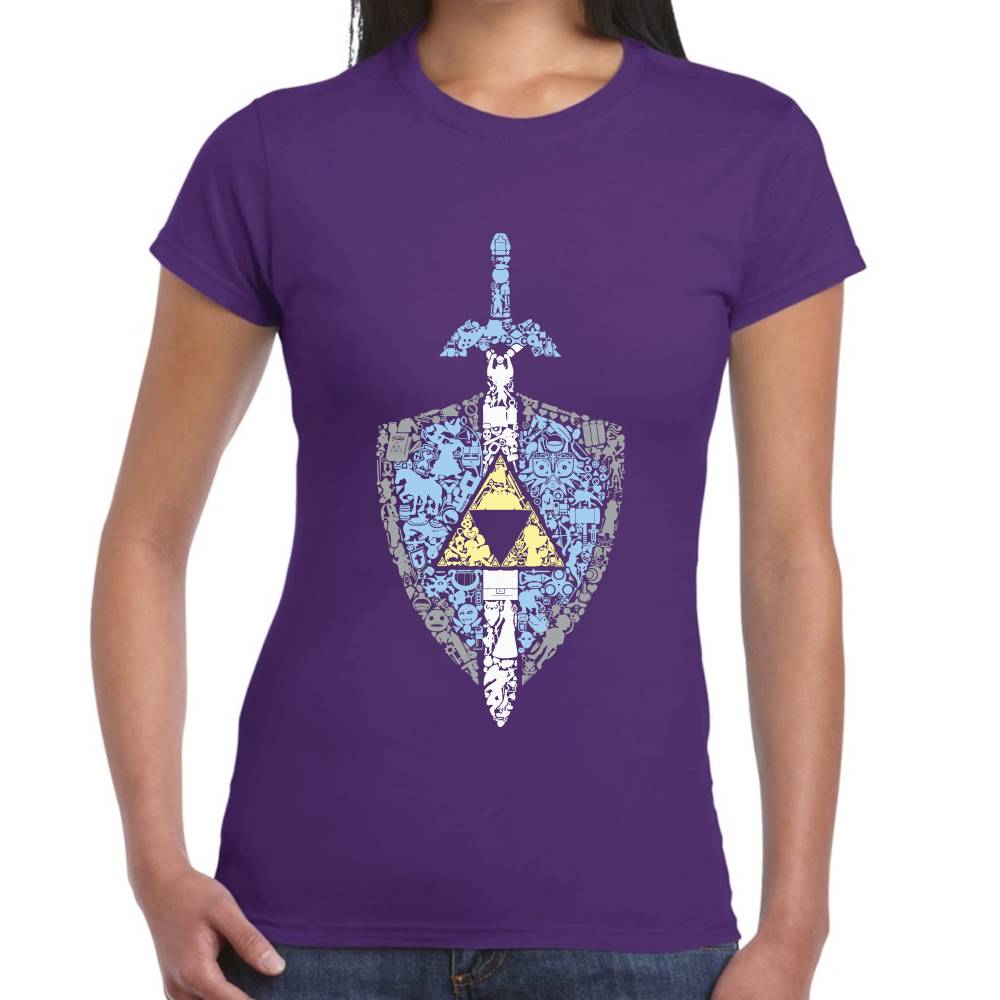 Playera Escudo Hyliano La Leyenda de Zelda Algodón Premium #0003129