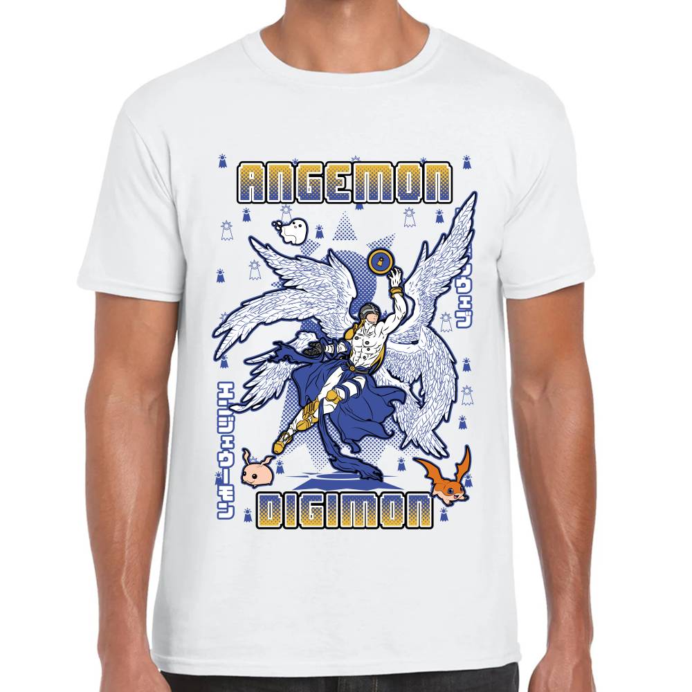 Playera Angemon Digimon Algodón Premium #0003130