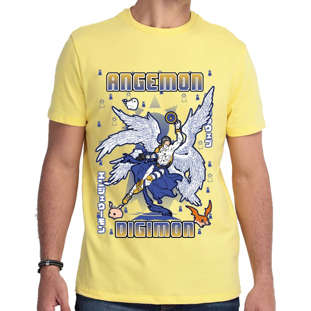 Playera Angemon Digimon Algodón Premium #0003130