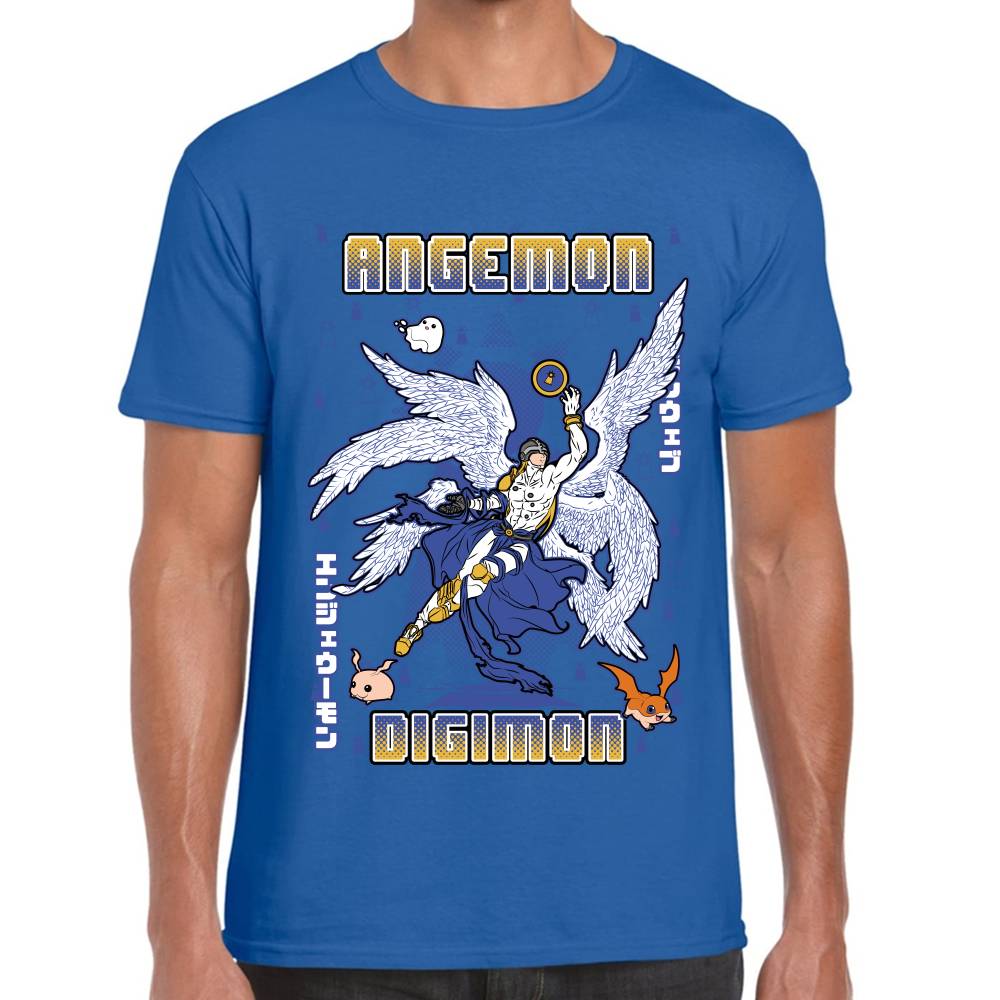 Playera Angemon Digimon Algodón Premium #0003130