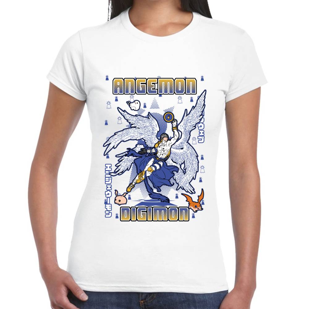 Playera Angemon Digimon Algodón Premium #0003130