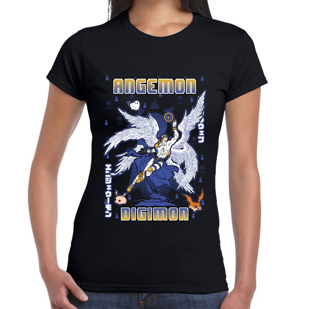 Playera Angemon Digimon Algodón Premium #0003130