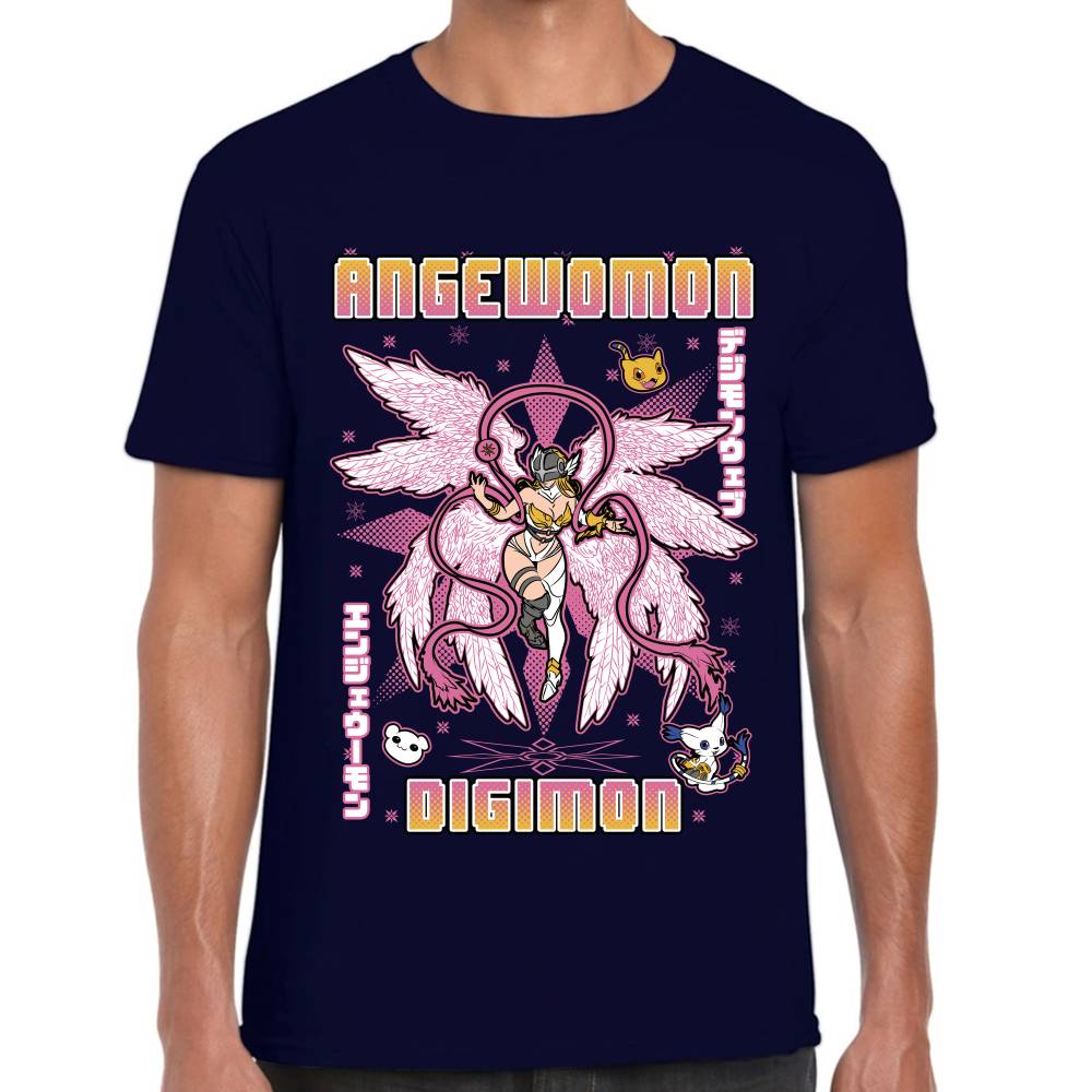 Playera Angewomon Digimon Algodón Premium #0003131