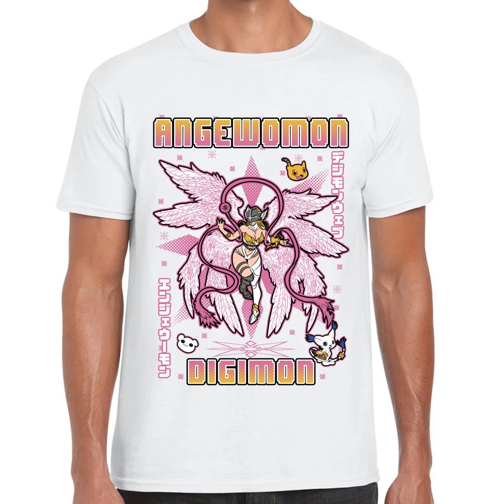 Playera Angewomon Digimon Algodón Premium #0003131