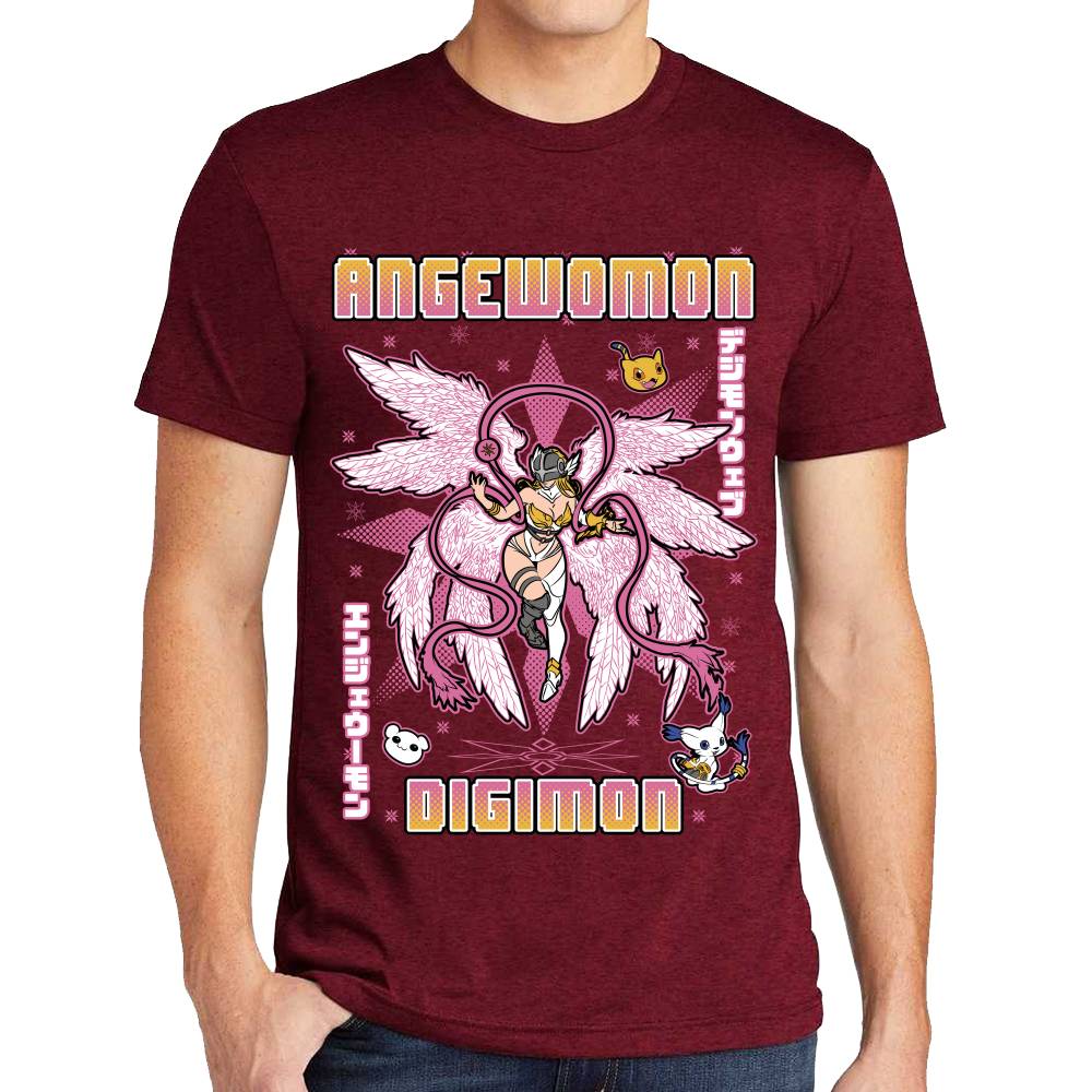 Playera Angewomon Digimon Algodón Premium #0003131