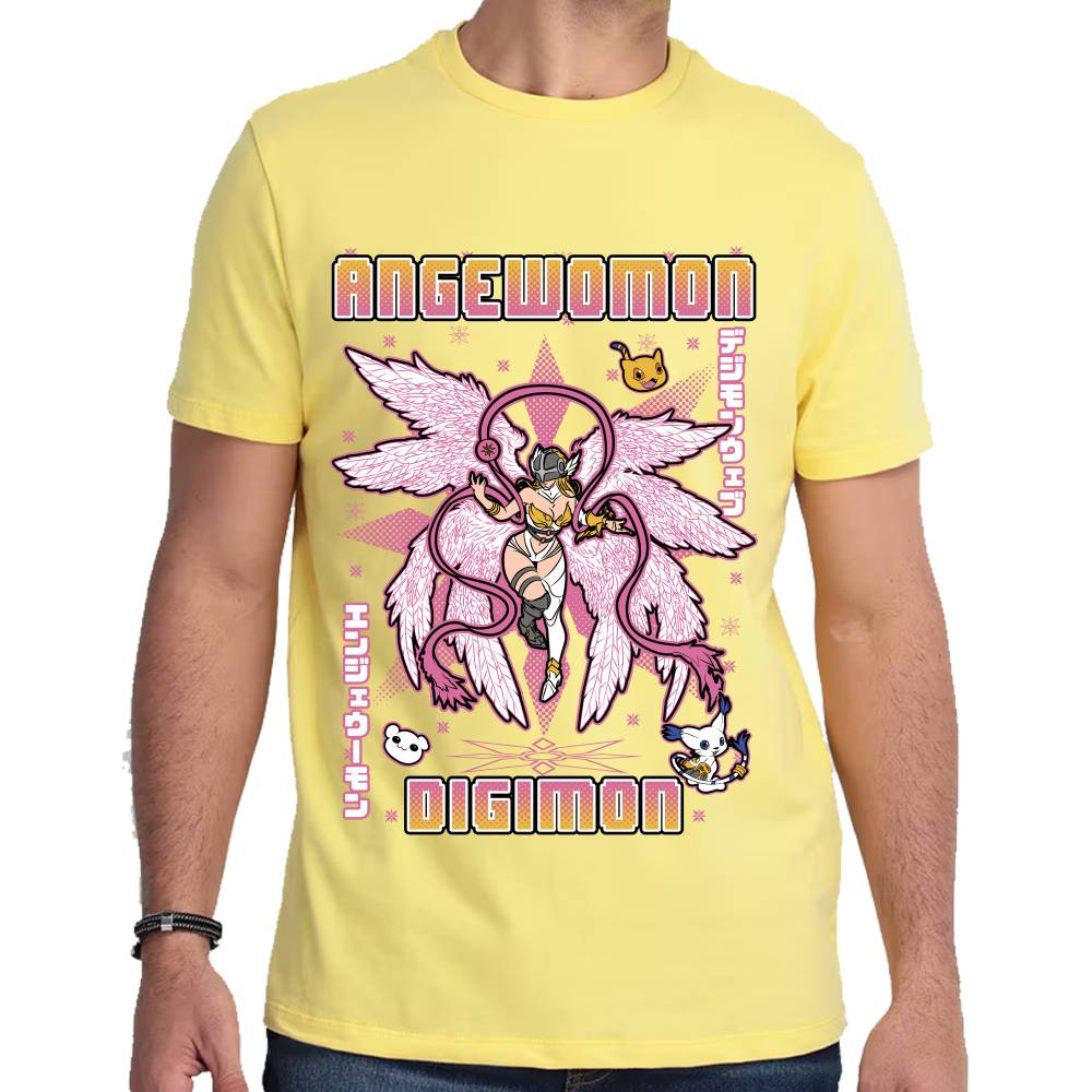 Playera Angewomon Digimon Algodón Premium #0003131