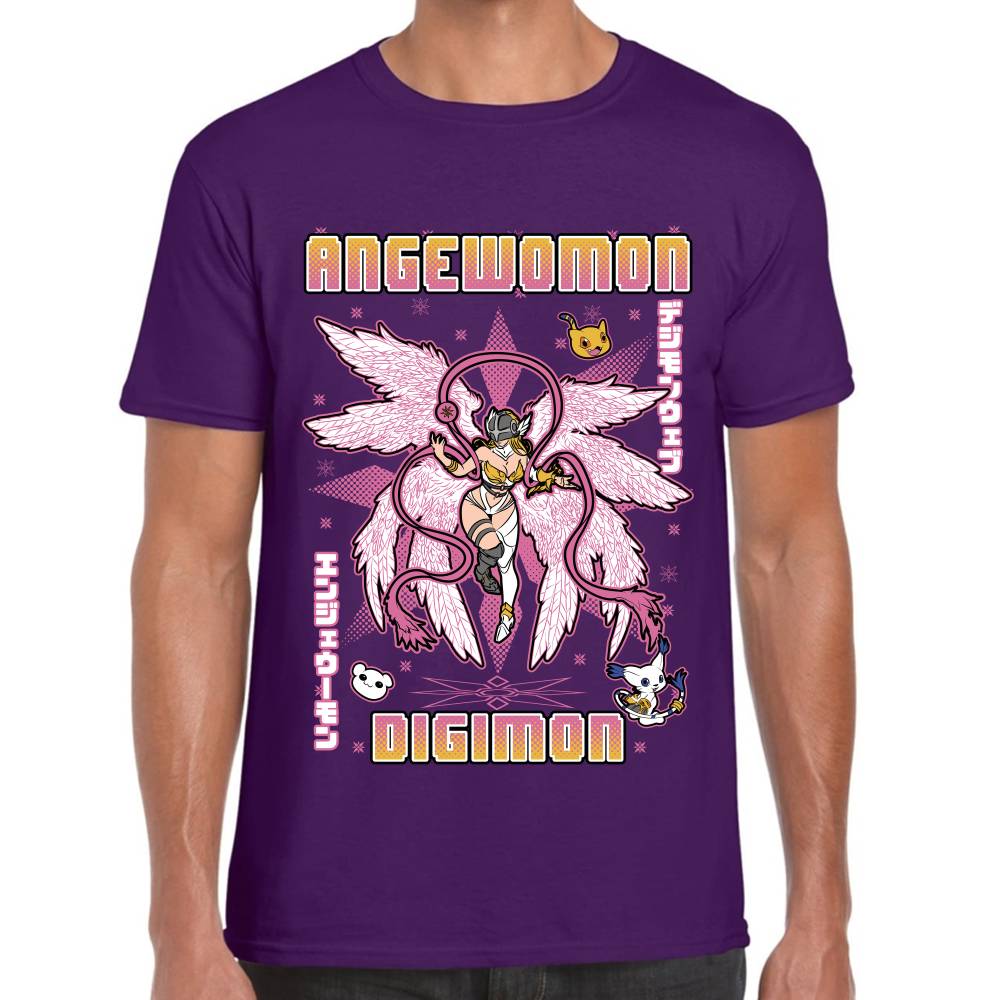 Playera Angewomon Digimon Algodón Premium #0003131