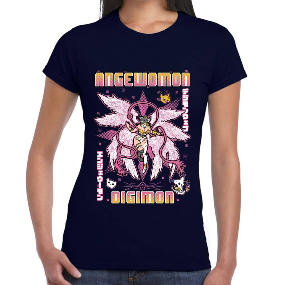 Playera Angewomon Digimon Algodón Premium #0003131