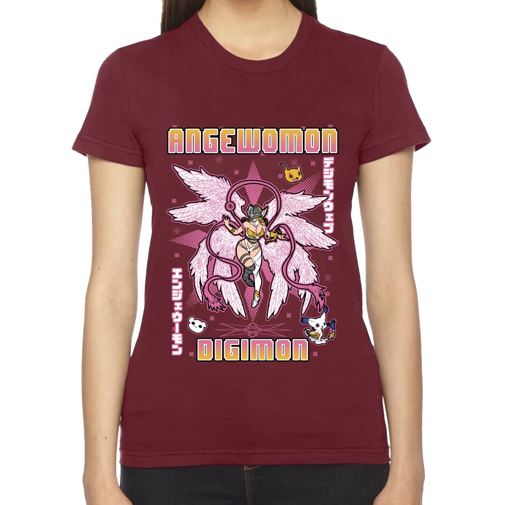 Playera Angewomon Digimon Algodón Premium #0003131