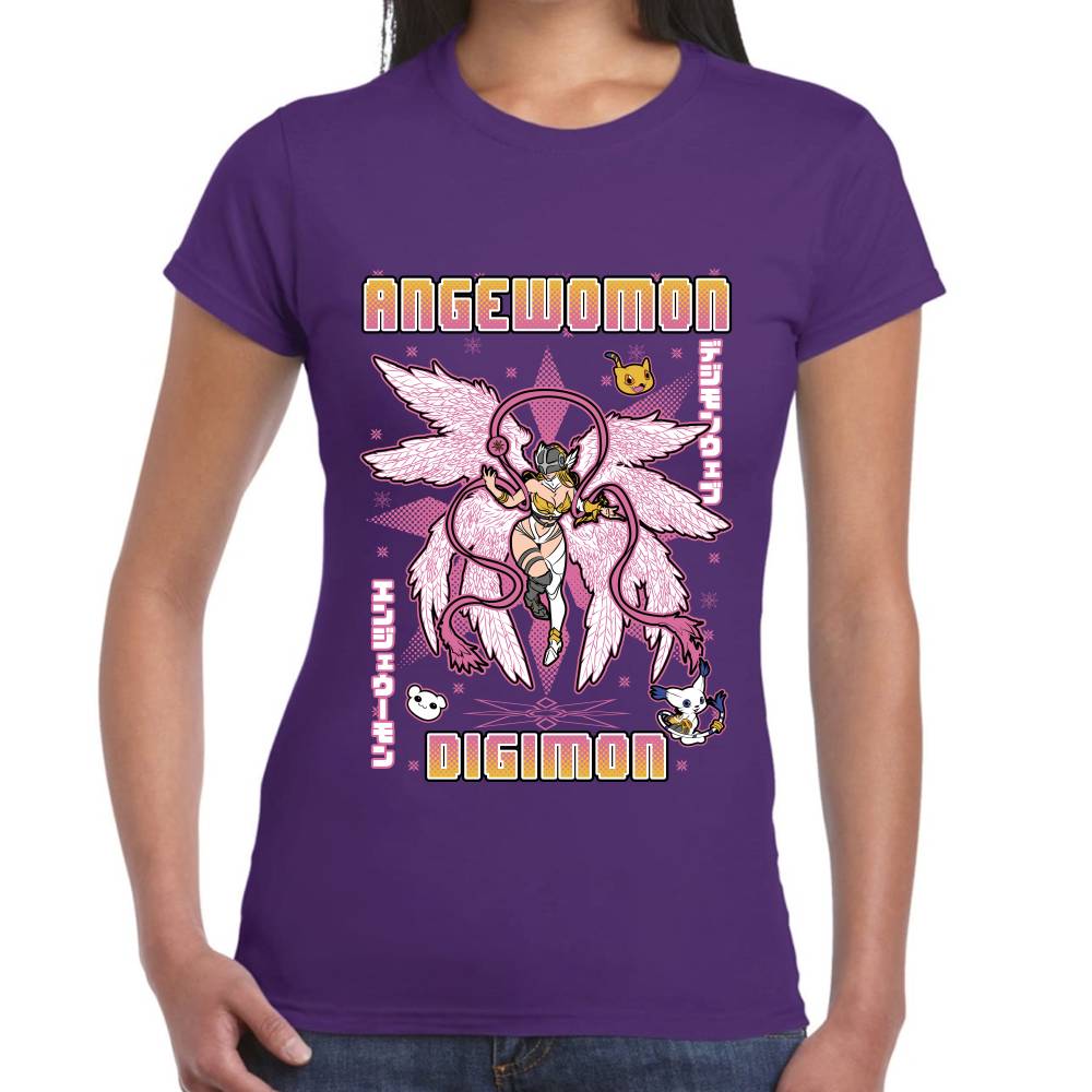 Playera Angewomon Digimon Algodón Premium #0003131