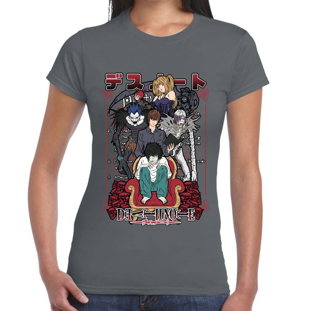 Playera Light Yagami, L & Shinigami Death Note Algodón Premium #0003135