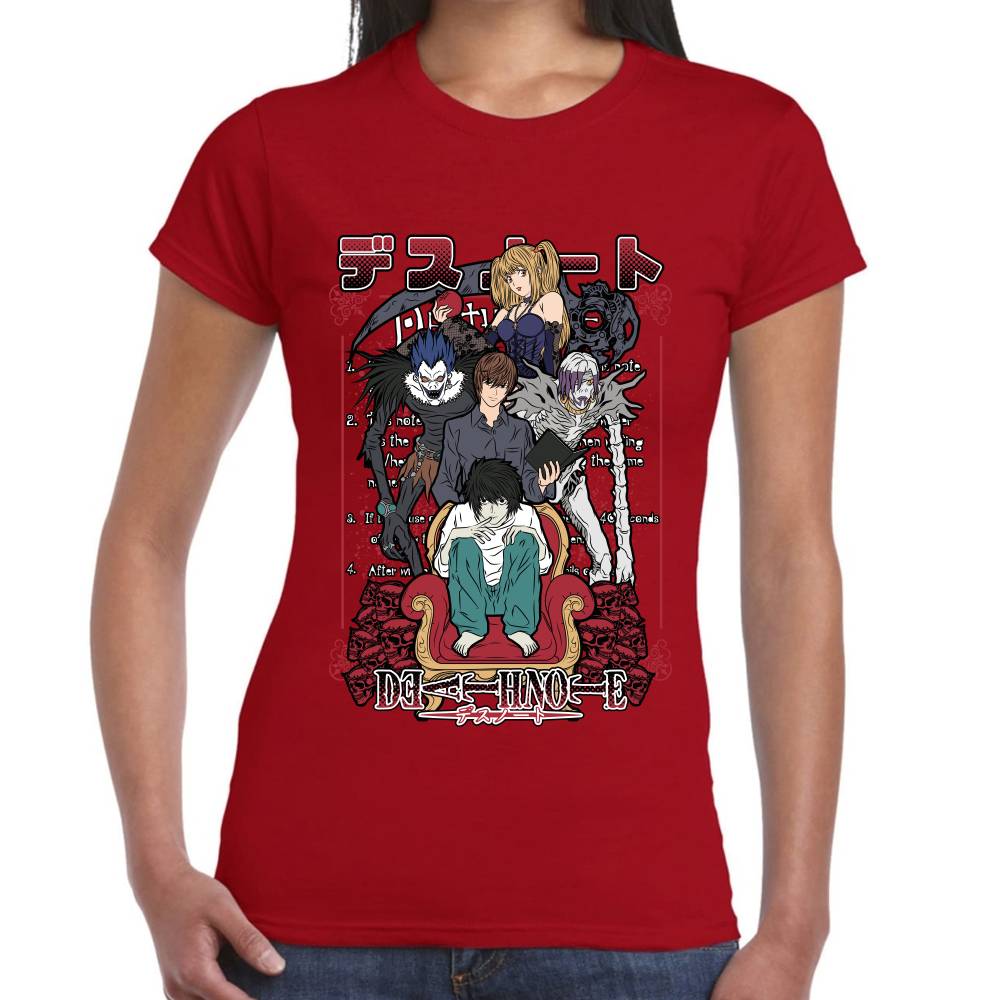 Playera Light Yagami, L & Shinigami Death Note Algodón Premium #0003135