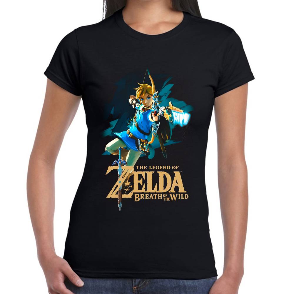 Playera Link Zelda: Breath of The Wild Algodón Premium #0003145 Imagen secundaria del producto