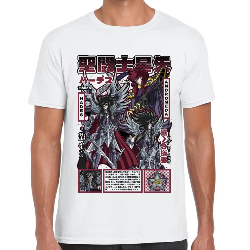 Playera Hades Caballeros del Zodiaco Algodón Premium #0003148